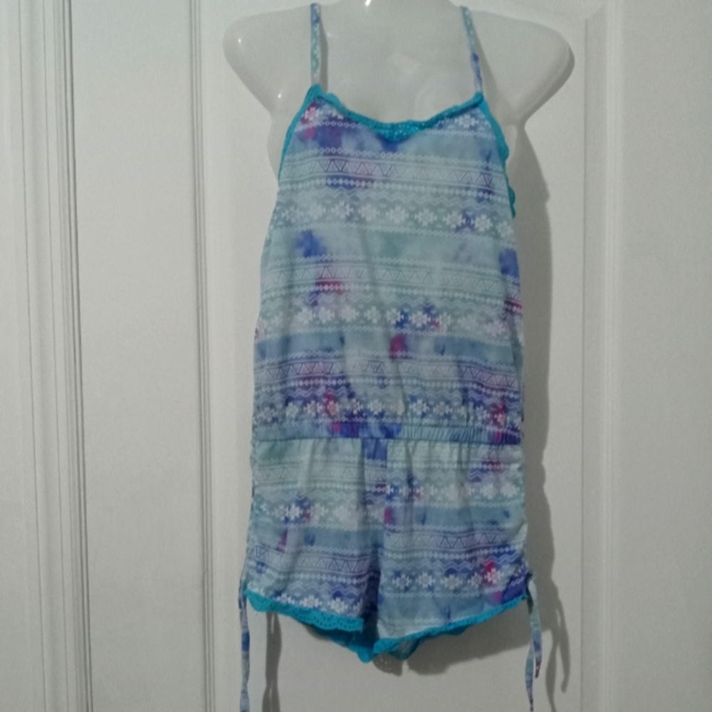 Summer strapless one piece suit for girls size 14/16